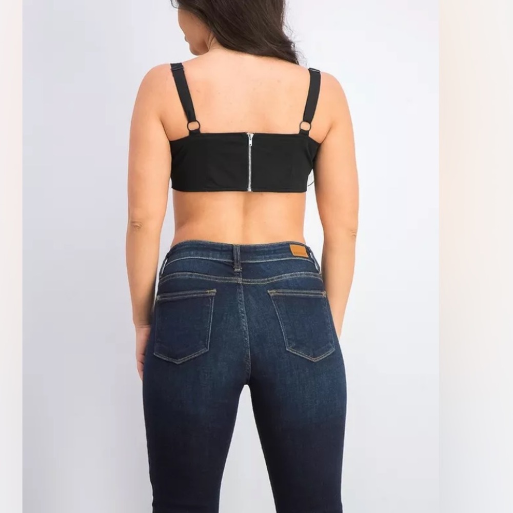Danielle Bernstein Poplin Bra Top NWT - Picture 5 of 6